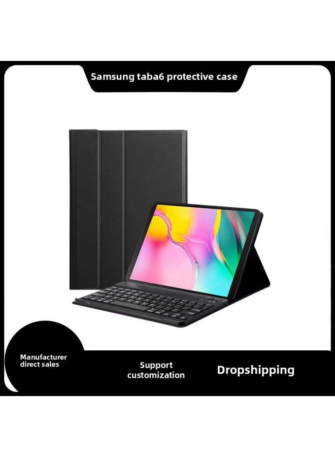 Applicable To Samsung Tab S6 10.5 SM-T860 Split Bluetooth Keyboard Suction Pen Protective Cover P610 Wholesale-Color:Lavender Purple-Applicable Model:Single Leather Case